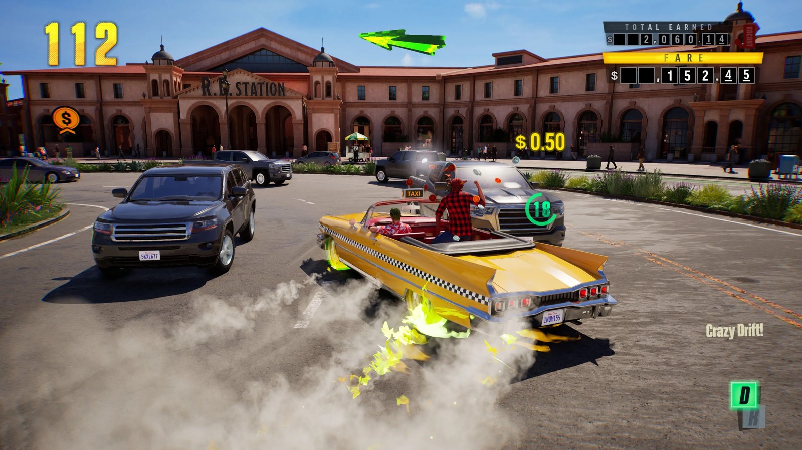Crazy Taxi: World Tour driver Axel racing through the newly revealed Germany map